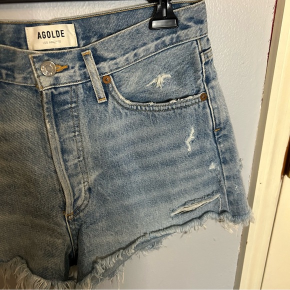 Agolde Parker Vintage Cut-off  denim shorts size 26 - Picture 5 of 9